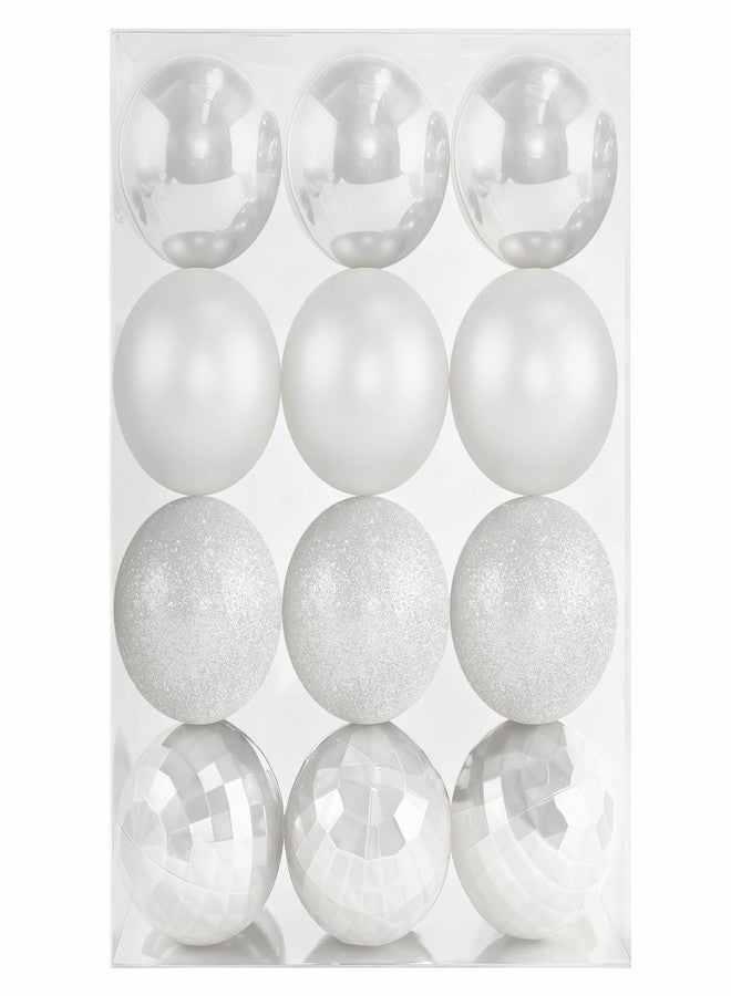 Leuceiy 2.36" Christmas Balls Christmas Tree Ornaments Shatterproof Plastic Holiday Ornament Festival Hanging Ball Holiday Decorations Set of 24pcs - Image 1